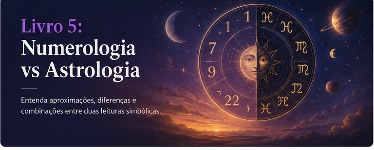 Capa do Livro 5: Numerologia vs Astrologia